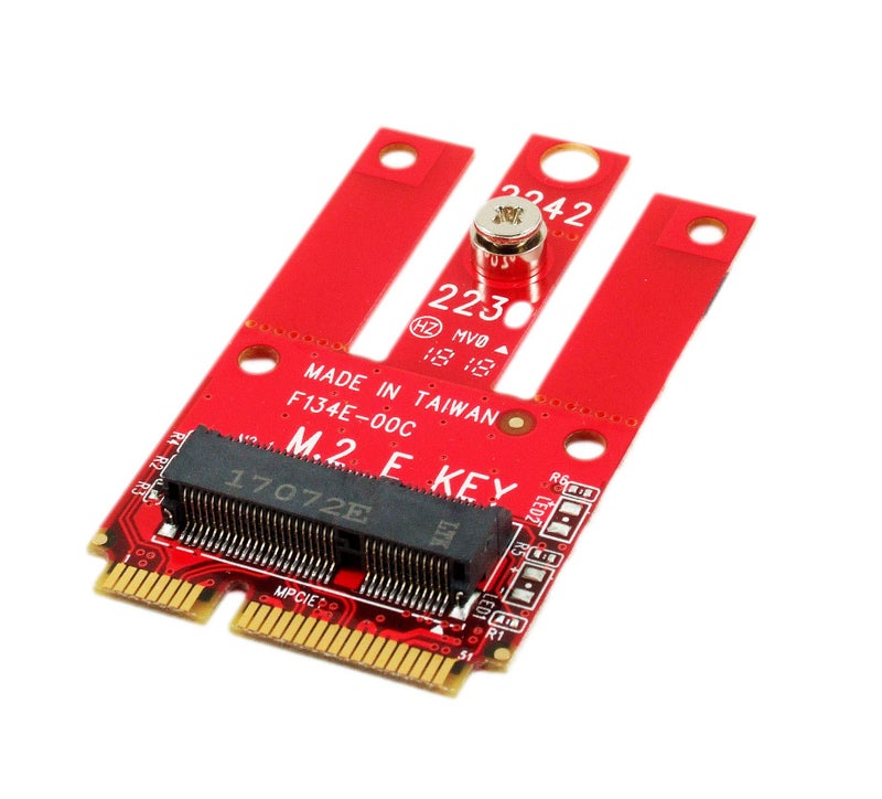Ableconn MPEX-M2WL Mini PCIe Adapter with M.2 Key E Slot - Support PCIe and USB Based M.2 E Key and A-E Key Module for Mini PCI Express - Work for WiFi & Bluetooth M2 Module, TAA - Image 1